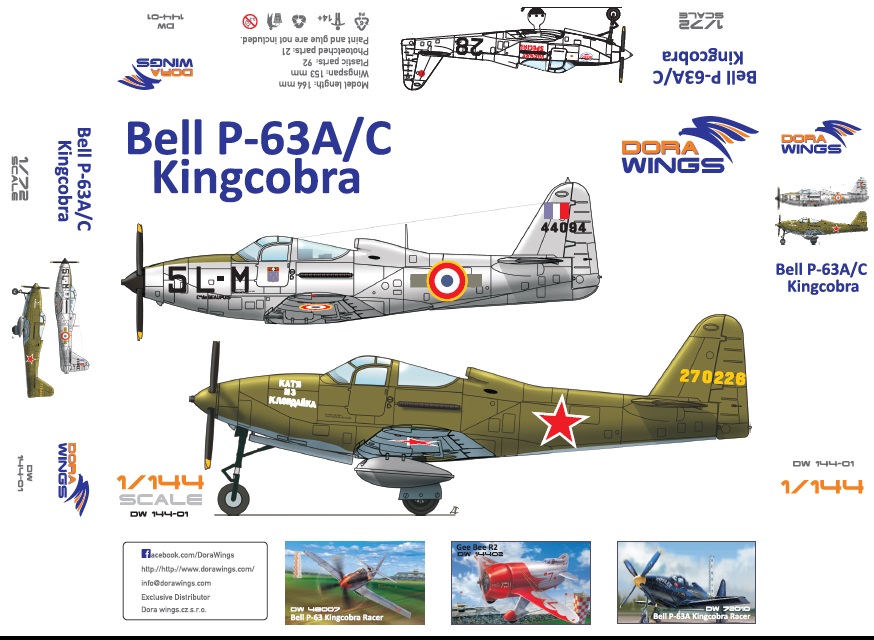 DW 14401 Bell-P63A/C Kingcobra ( 2 in 1 )