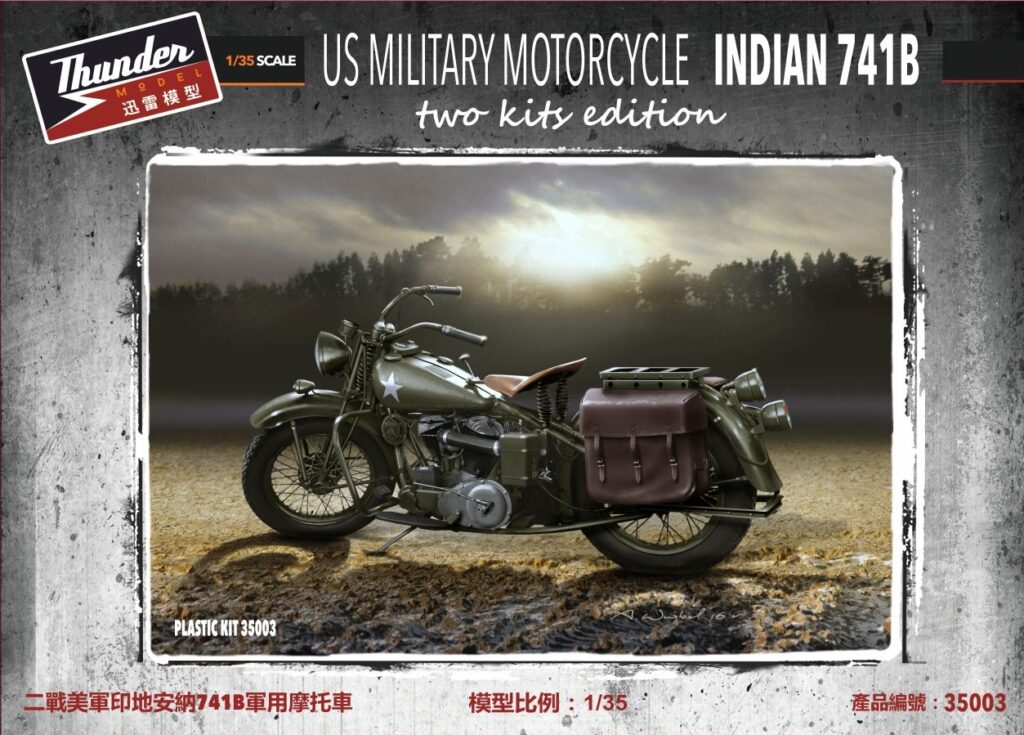TM35003 US Military Indian 741B Motorcycle
