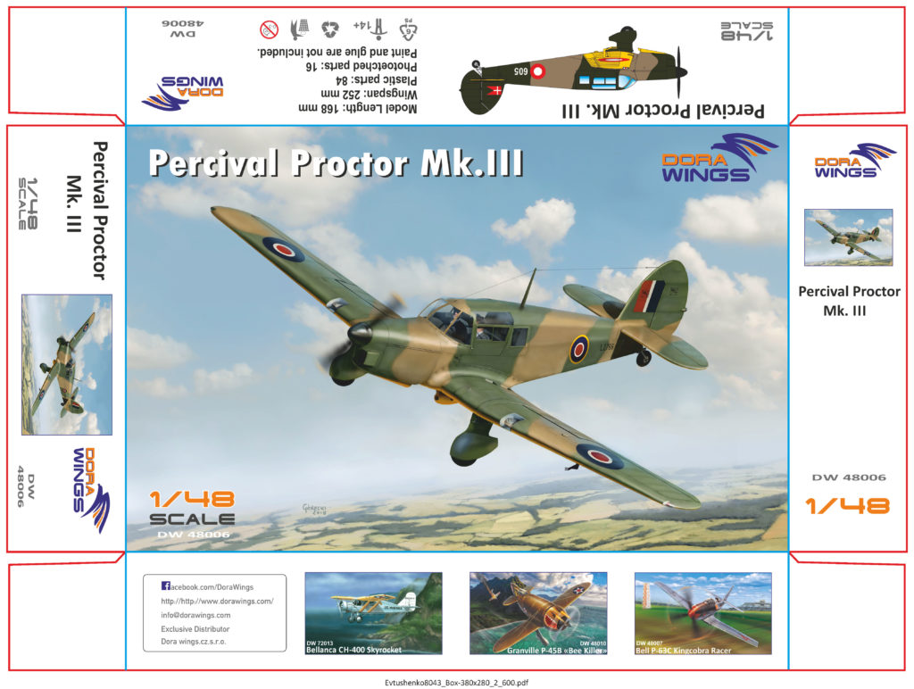 DW 48006 Percival Proctor Mk.III Model Kit