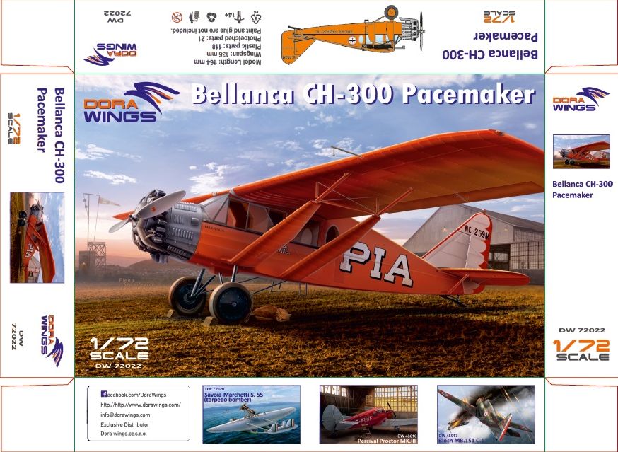 DW 72022 Bellanca CH-300 Pacemaker Model Kit
