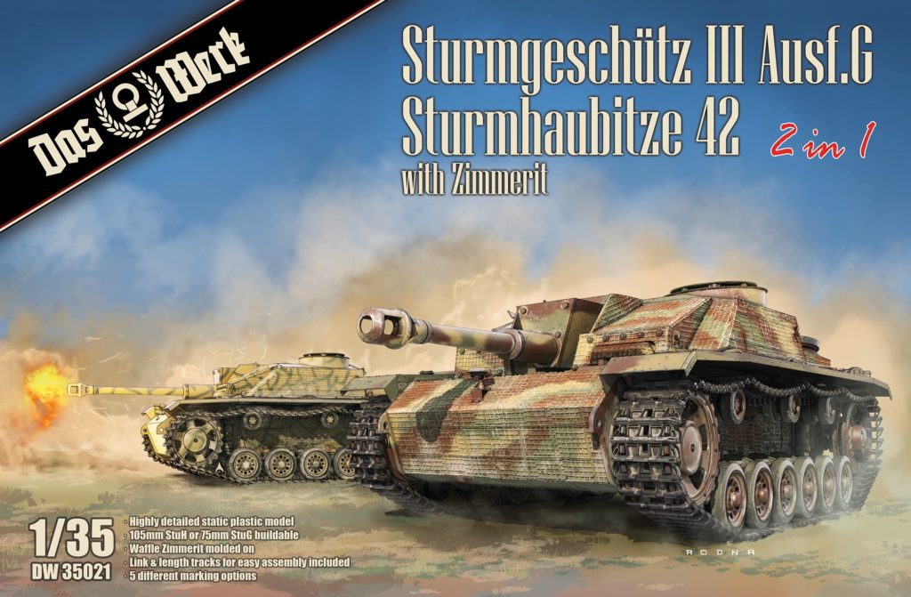 DW35021 Sturmgeschütz III Ausf. G / Sturmhaubitze 42 2in 1 with Zimmerit